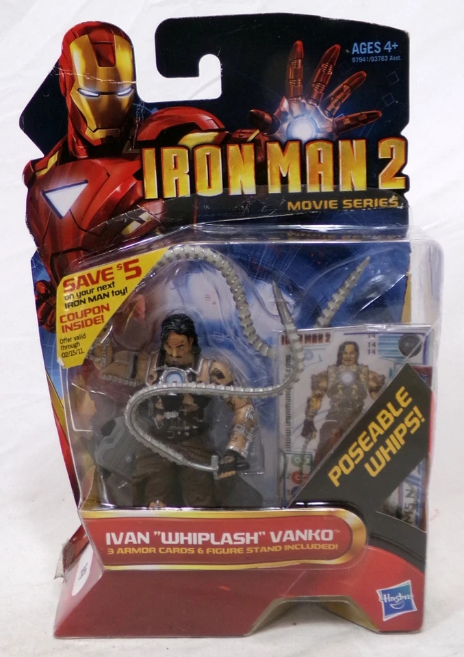 Iron Man 2 Movie 4 Inch Action Figure 14 Ivan Whiplash Vanko Mickey Rourke