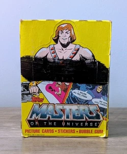 1984 MASTERS OF THE UNIVERSE Topps Wax Packs Card Box He-Man 36 SEALED PACKS - Picture 1 of 8