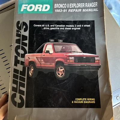 Chilton Ford Bronco II Explorer Ranger 1983-1991 manual de reparación 8159 Foto 1 de 4
