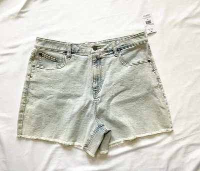 Volcom Stone Step High Rise 4" Women's Walk Shorts - Thrifter Blue Light - New - Image 1 of 4