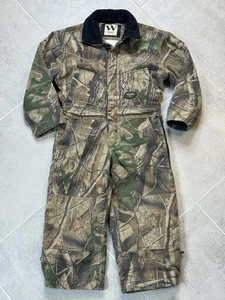 Walls Youth 4 Reg Realtree Insulated Camo Coveralls Quilted Hunting Outdoors - Picture 1 of 18