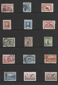 Selection 15 Early  Australian  Stamps Used - Picture 1 of 1