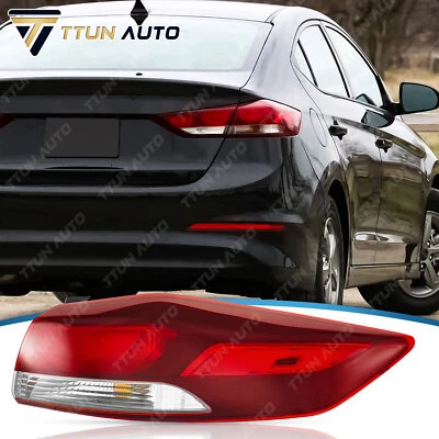 For 2017 2018 Hyundai Elantra Tail Light Right Passenger  Rear Brake Lamp W/Blub - Image 1 of 4