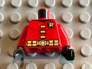 Buste personnage LEGO BATMAN minifig ROBIN torso ref 973pb1097c01 sh0011 sh059 - Picture 1 of 1