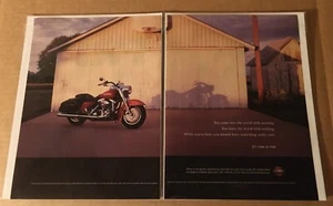 Harley-Davidson 2003 2004 motocicleta anuncio impreso de 2 páginas anuncio hombre cueva - Imagen 1 de 1