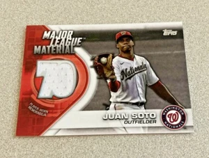2021 Topps Series 1 Major League Material #MLM-JS Juan Soto Nationals - Picture 1 of 2