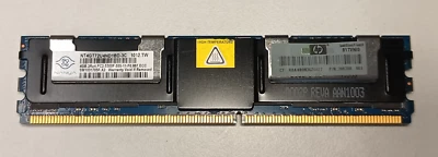 NANYA 4GB Modul  Server RAM DDR2 NT4GT72U4ND1BD-3C PC2-5300F-555-11-F0 ECC - Bild 1 von 3