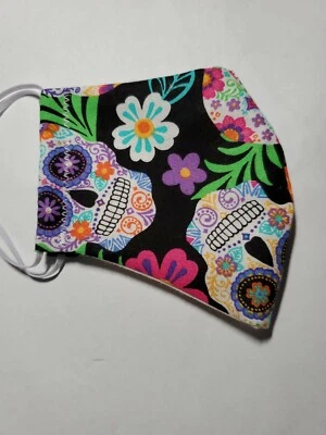 Handmade face mask washable and reusable new  with filter pocket - Image 1 of 2