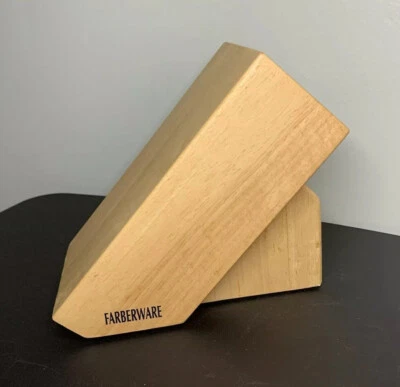 Farberware 11 Ranuras Madera Cuchillo Bloque Almacenamiento Encimera Organización Afilador Foto 1 de 4