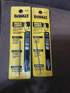Paar Dewalt DW5221 1/8" x 3" Perkussionsbohrer mit Hartmetallbestückung - Bild 1 von 3