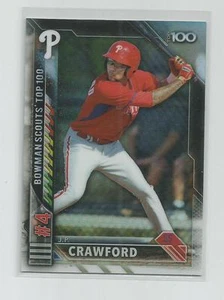 2016 Bowman Chrome J.P. CRAWFORD Bowman Scouts' Top 100 - Picture 1 of 1