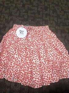 PRINCESS POLLY meltem floral mini skirt red women's size 4 new with tags - Picture 1 of 4