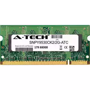 1GB DDR2 PC2-5300 667MHz SODIMM (Dell SNPY9530CK2/2G Equivalent) Memory RAM - Picture 1 of 2