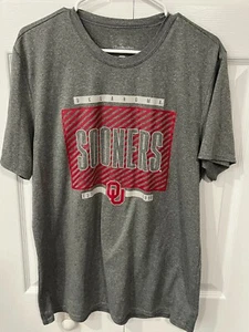 Vintage Oklahoma Sooners Gray T-Shirt Men’s Size Large Excellent Condition - Picture 1 of 4