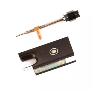 Una rana de ojo parisino de ébano Parte de plata PARA Pernambuco / Ironwood 4/4 Violin Bow Frog - Imagen 1 de 2