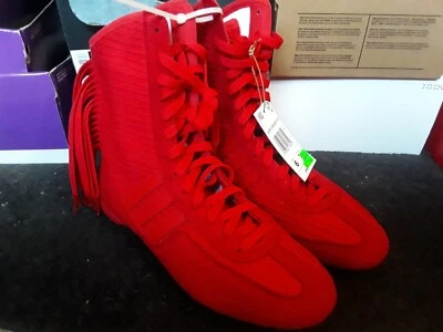 Women Adidas x Stella McCartney Rasant V3 Suede Collegiate Red Core Black JR1853 - Image 1 of 4