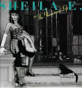 Cartel promocional plano de tienda de discos de colección Sheila E. Glamorous Life *raro* - Imagen 1 de 1