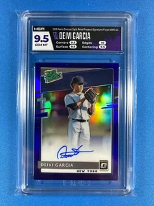 2020 Donruss Optic--DEIVI GARCIA #RPS-DG--Purple Prizm OC Auto /75--RC--HGA 9.5- - Picture 1 of 2