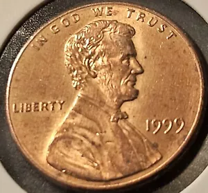 1999 Rare Red Penny, Close AM, Full Steps, No Mint Mark, Very Unique - Picture 1 of 9