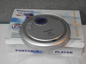 Mikomi Portable CD Player CD-8264 Silver Compact Disc Player 60s Anti-Shock - Picture 1 of 17