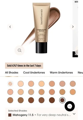 Bare Minerals Mahogany Complexion Rescue Tinted Moisturizer • Brand New! - Image 1 of 4