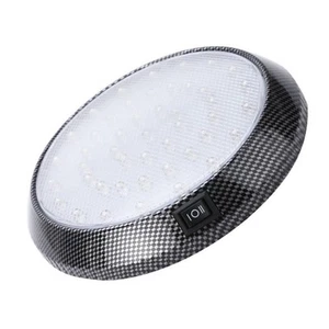 46 LED White Car Roof Light with Carbon Fiber Housing for Interior Use - Picture 1 of 7