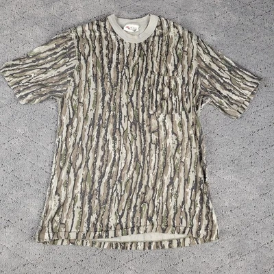 VTG Sports Afield Shirt Youth Large Camo Realtree Short Sleeve Crew Neck Hunting - Image 1 of 4