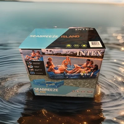 Intex 6 человек Seabreeze остров лаунж поплавок 57263S бассейн надувной вечеринки 1320 фунтов - Изображение 1 из 4