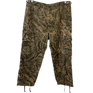 Cabelas Vtg Mens Sz 38 Mossy Oak Camo Cargo Baggy Pants Outdoors Hunting  - Picture 1 of 5