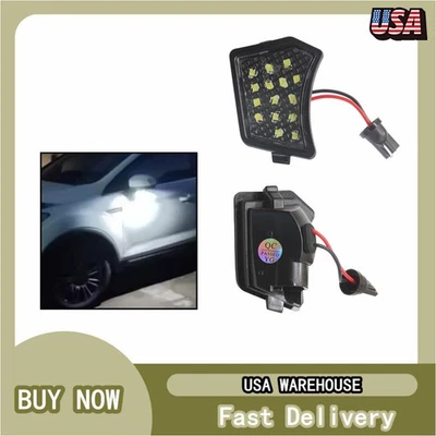 LED Car Under Side Mirror Puddle Lights Pair For Jaguar XF 2019-2021 - Изображение 1 из 4