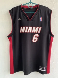 2014 Miami Heat LeBron James NBA Jersey Size L Basketball Shirt Black - Picture 1 of 13