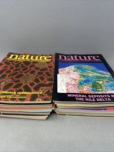 Lot of 21 Nature Magazines International Weekly Journal of Science Year 1989 - Picture 1 of 21