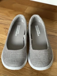 Skechers Women’s 6 Go Step Lite Evoke Slip On Shoes Flats Goga Max Insole Gray - Picture 1 of 7