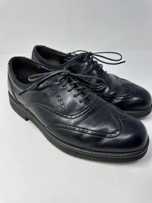 Zapatos de Vestir Oxford Dexter Hammond Cuero Negro Punta de Ala 8 M Nuevos con Caja Foto 1 de 4