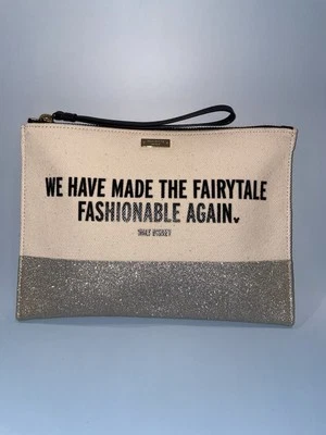 Сумка для совместной косметики Kate Spade And Walt Disney с серебристым блестящим низом - Изображение 1 из 4