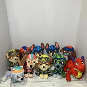 Spin Master Paw Patrol Plush Lot Of 10 Small Stuffed Toys 8” Chase Rubble Dragon - Picture 1 of 11