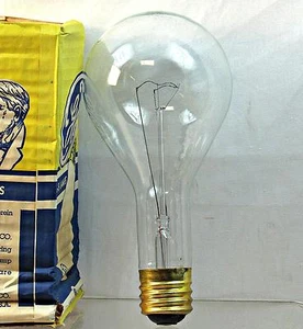 Vintage General Electric Mazda Edison Light Bulb Lamp 4000L 15A 8.5"L 295 Watt - Picture 1 of 2
