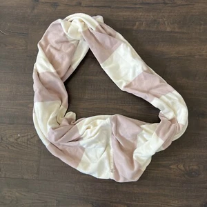 Lululemon Schal rosa weiß gestreift Multiway One Size - Bild 1 von 5
