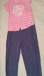 Matilda Jane Del Rey Tee Sz 8 NWOT And Matching Pants Sz 12 Preowned - Picture 1 of 12