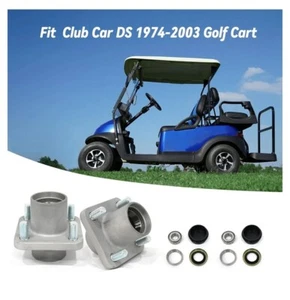 Club Car Golf Cart Front Wheel Hub Assembly Club Cart DS 1974-2003 (2 Pack) - Picture 1 of 7