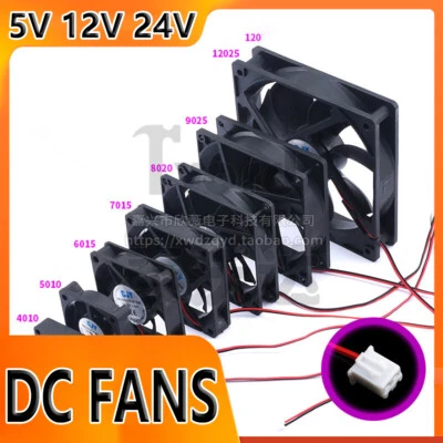 Lüfter Gehäuselüfter 5V 12V 24V für PC Computer 40mm 50mm 60mm~120mm leise FAN - Bild 1 von 4
