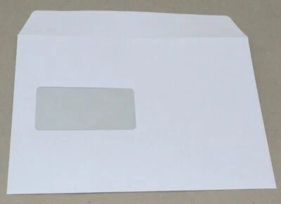 PAPYRUS Briefumschlag C5 mit Fenster weiß Haftverschluss - 500 Stück