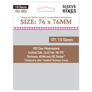 Deck Protector: Hogwarts Battle Square compatibile 76 x 76 mm (110) - Foto 1 di 1