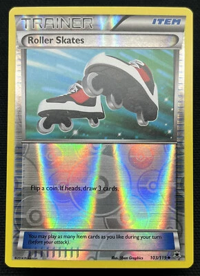 Pokémon ROLLER SKATES Trainer 103/119 Reverse Holo Phantom Forces - Near Mint - Image 1 of 2