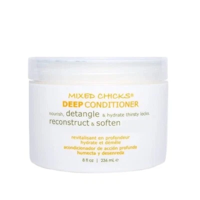 Acondicionador profundo desenredante de pollitos mixtos 8 oz hidratar restaurar suavizar Foto 1 de 3