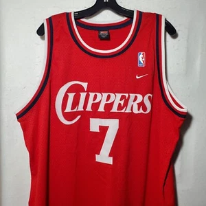 Vintage Nike NBA Lamar Odom Los Angeles Clippers Stitched Jersey Mens XXL Red - Picture 1 of 12