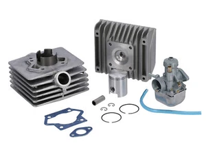 Set: Tuning Zylinder 60ccm, 2-Kanal Zylinder + Kolben + Zylinderkopf + BVF Rennv - Bild 1 von 9