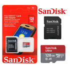 Free 128Gb Sd Card New Sandisk Ultra+Adapter Memory Card Class 10 A1