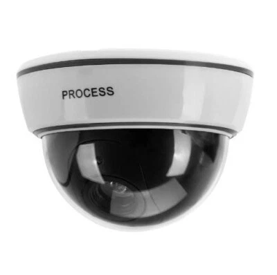 4 TELECAMERA di SICUREZZA FINTA DOME sensore movimento led rosso - Immagine 1 di 4