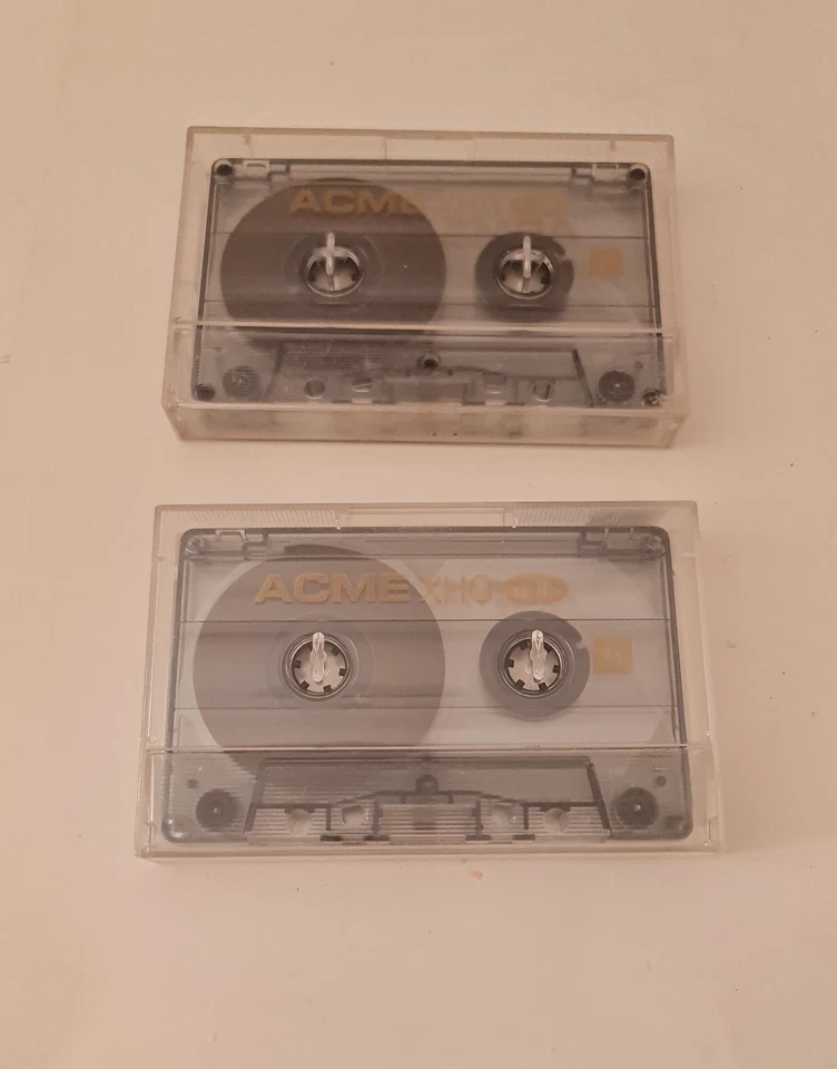 Acme XHG C90 Cassettes Cintas con Estuches en Blanco Vintage x 2 Lote a Granel Foto 1 de 4